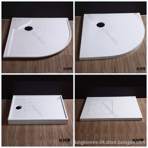 Kingkonree Stone Resin Solid Surface Shower Tray